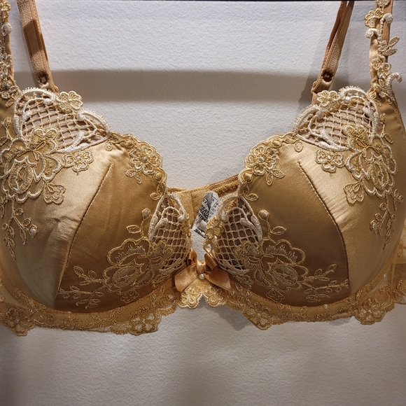 Lise Charmel Vintage Golden Floral Bra - 36b - Picture 2 of 8